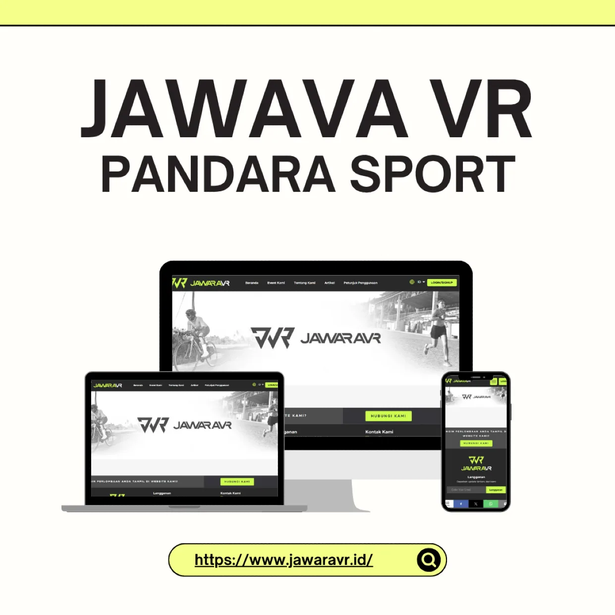 Event Web Platform JawaraVR karya KodingPlus